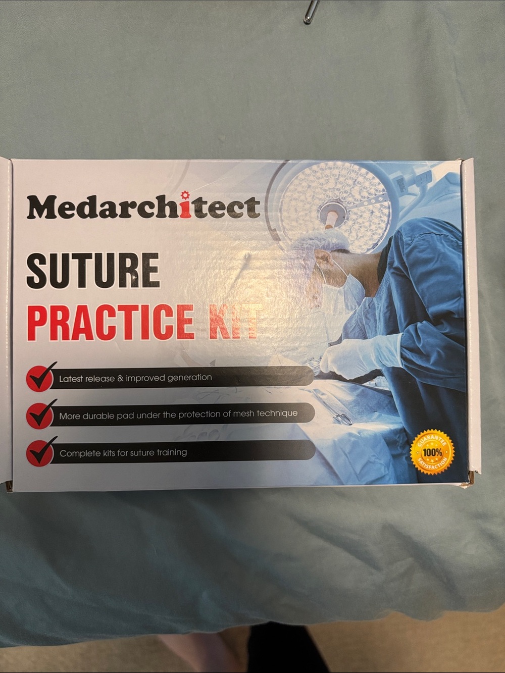 Only Stainless Steel Suture Kit with Red Interior